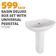 Basin Deluxe Box set With Universal Pedestal-Each