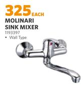 Molinari Sink Mixer-Each