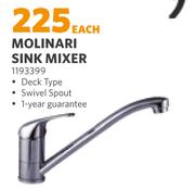 Molinari Sink Mixer-Each