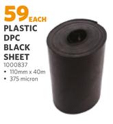 Plastic DPC Black Sheet-Each