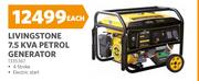 Livingstone 7.5 KVA Petrol Generator-Each