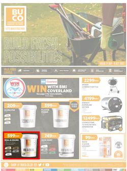 BUCO : Build Fresh Possibilities (21 September - 09 October 2022) | Valid In Athlone, Bergvliet, Blackheath, Bloemfontein, Brits, Burgersfort, Cape Town, Chamdor, Vasco, Claremont, East London, page 1