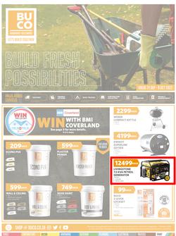 BUCO : Build Fresh Possibilities (21 September - 09 October 2022) | Valid In Athlone, Bergvliet, Blackheath, Bloemfontein, Brits, Burgersfort, Cape Town, Chamdor, Vasco, Claremont, East London, page 1
