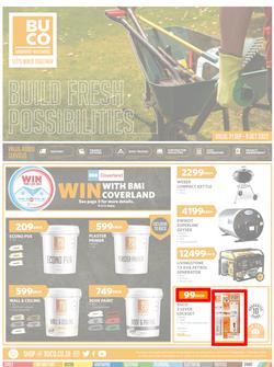 BUCO : Build Fresh Possibilities (21 September - 09 October 2022) | Valid In Athlone, Bergvliet, Blackheath, Bloemfontein, Brits, Burgersfort, Cape Town, Chamdor, Vasco, Claremont, East London, page 1