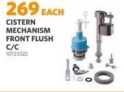 Cistern Mechanism Front Flush C/C 10723322-Each