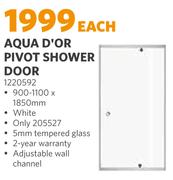 Aqua D'or Pivot Shower Door 1220592-Each