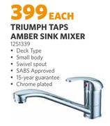 Triumph Taps Amber Sink Mixer 1251339-Each