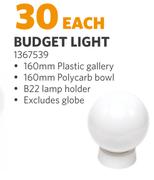 Budget Light 1367539-Each