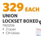 Union Lockset Boxed 2 Lever 1160206-Each