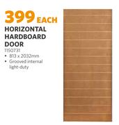 Horizontal Hardboard Door 1150731-Each