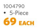 Academy Bee 5 Piece Paint Brush 1004790-Each