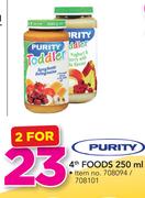 Purity 4th Foods-2 x 250ml