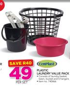 Cenplast Plastic Laundry Value Pack-Per Set