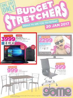 Game : Budget Stretchers (20 Jan 2017 Only), page 1