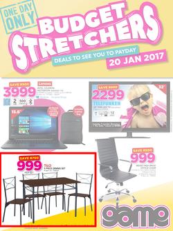 Game : Budget Stretchers (20 Jan 2017 Only), page 1