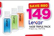 Lexar 16GB Triple Pack