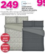 Mainstays Comforter (Bed In A Bag) Double Or Queen-Per Set
