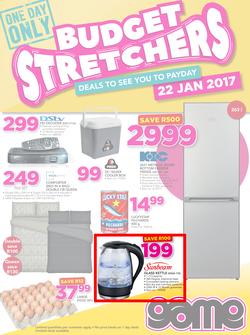 Game : Budget Stretchers (22 Jan 2017 Only), page 1