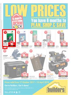 Builders : Price Lock (17 Oct 2017 - 15 April 2018), page 1