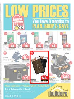 Builders : Price Lock (17 Oct 2017 - 15 April 2018), page 1