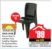 Gold Sun Stack Chair
