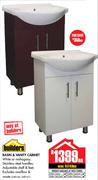 Builders Basin & Vanity Cabinet-Each