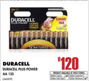 Duracell Plus Power AA-12's Pack