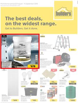 Builders Superstore Inland : The Best Deals On The Widest Range (20 Aug - 15 Sept 2019), page 1