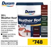 Duram Weather Roof-20Ltr