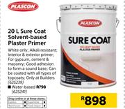 Plascon Sure Coat Water Based Plaster Primer-20Ltr