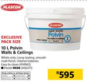 Plascon Polvin Walls & Ceilings (Pastel)-10Ltr
