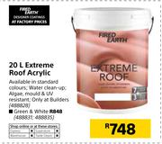 Fired Earth Extreme Roof Acrylic-20Ltr