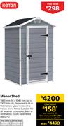 Keter Manor Shed 1980 x 1040 x 1300mm