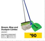 Broom, Mop And Dustpan Combo
