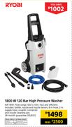 Ryobi 1800 W 120 Bar High Pressure Washer AJP-1610