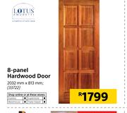 1Lotus 8 Panel Hardwood Door 2032mm X 813mm