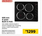 Goldair 600mm 4-Plate Built-In Hob GEH-400B