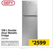 1Defy 158Ltr Double Door Metallic Fridge