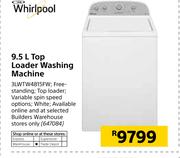 Whirlpool 9.5Ltr Top Loader Washing Machine 3LWTW4815FW