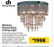 Designhouse Wisteria Round Glass Ceiling Light