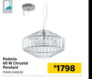 Eglo Pedrola 60W Crystal Pendant P1008