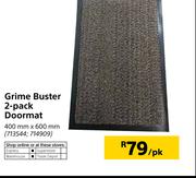 Grime Buster 2 Pack Doormat 400mm X 600mm-per Pack