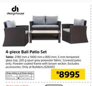 Design House 4 Piece Bali Patio Set