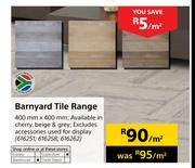Barnyard Tile Range-400mm x 400mm Per Sqm