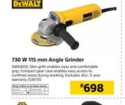 Dewalt 730 W 115mm Angle Grinder DWE4010