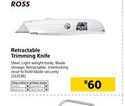 Ross Retractable Trimming Knife