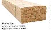 Timber Sap 38mm X 38mm X 6m-Each
