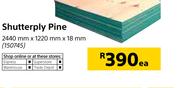 Shutterply Pine 2440mm X 1220mm X 18mm-Each