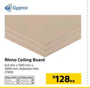 Rhino Ceiling Board 6.4mm X 1200mm X 3000mm -Each
