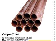 Copper Tube 22mm X 5.5m-Each